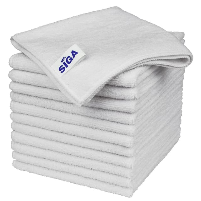 白底背景下的 MR. SIGA Microfiber Cleaning Cloth 正面商品图