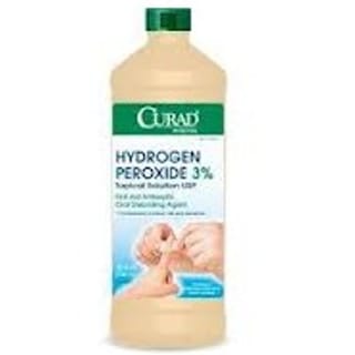 Curad 3% Hydrogen Peroxide USP packshot on a clean white background