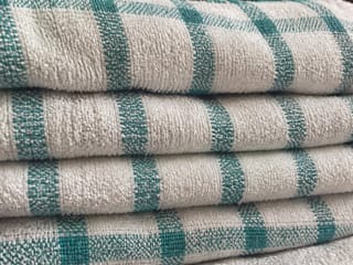 Close-up of folded household fabric
