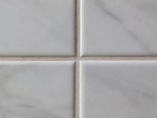 Close-up of tile grout lines